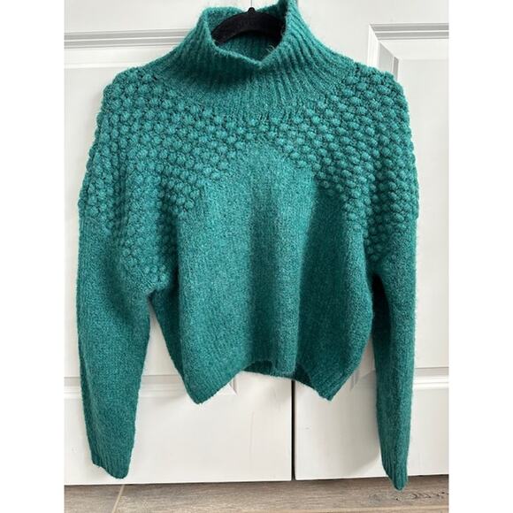 Free People Bradley Sweater Color: Alpine Green Size: XS - Picture 3 of 8